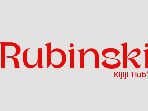 Rubinski Sans Serif font