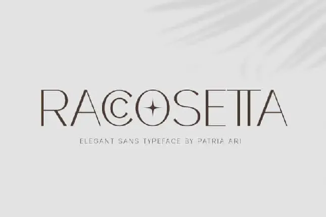 Raccosetta font