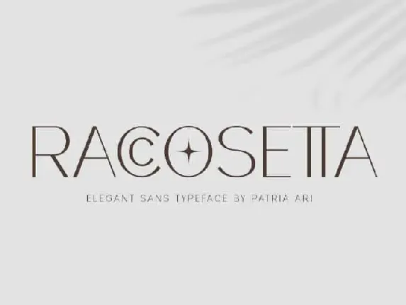 Raccosetta font