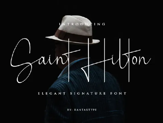 Saint Hilton Signature font