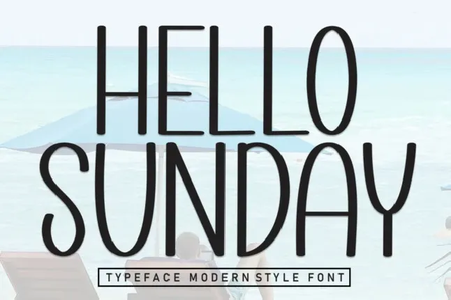 Hello Sunday Display font