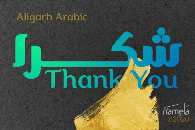 Aligarh Arabic FREE PERSONAL USE font