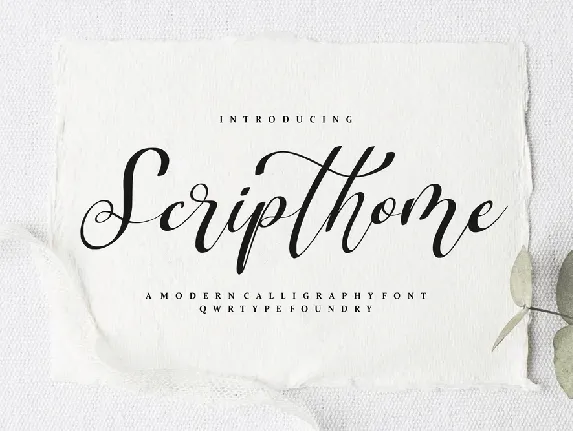 Scripthome font