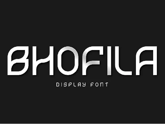 Bhofila font