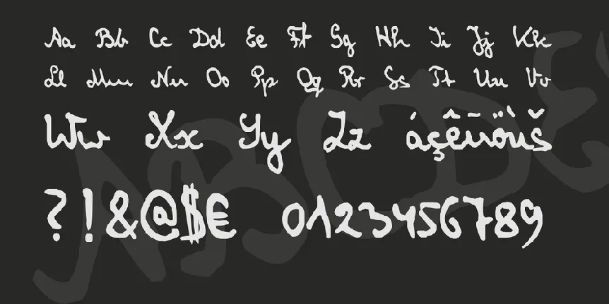 zai Cryptologist's Handwriting 1905 font