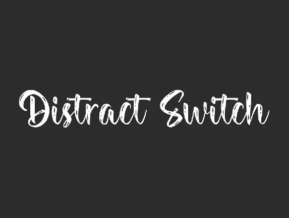 DistractSwitch Demo font