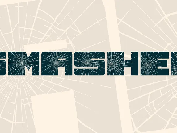 Smashed font