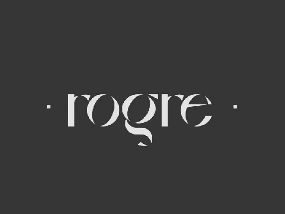 Rogre Display font