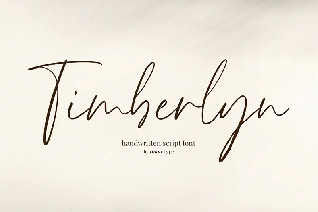 Timberlyn font