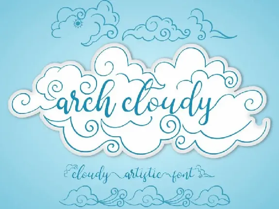 Arch Cloudy Calligraphy font