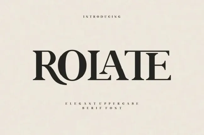 Rolate font