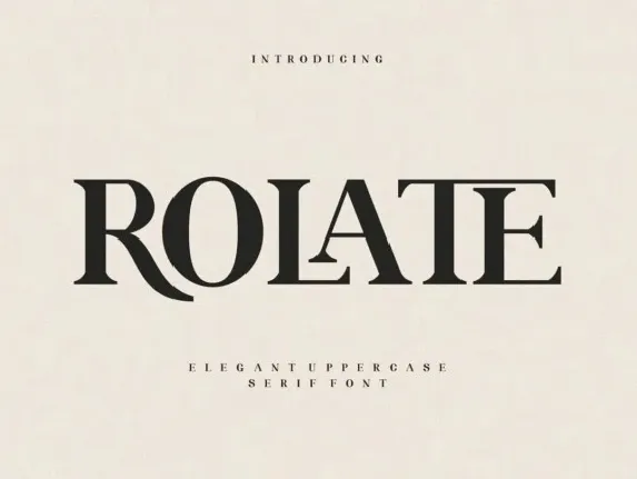 Rolate font