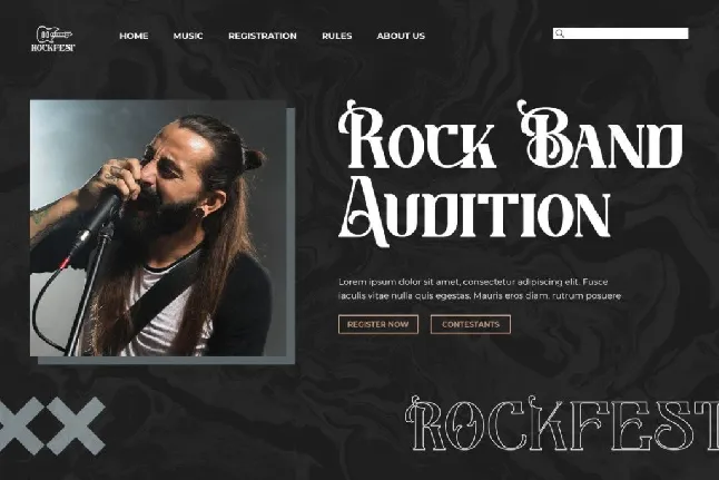 Guitar Rocker - Personal use font