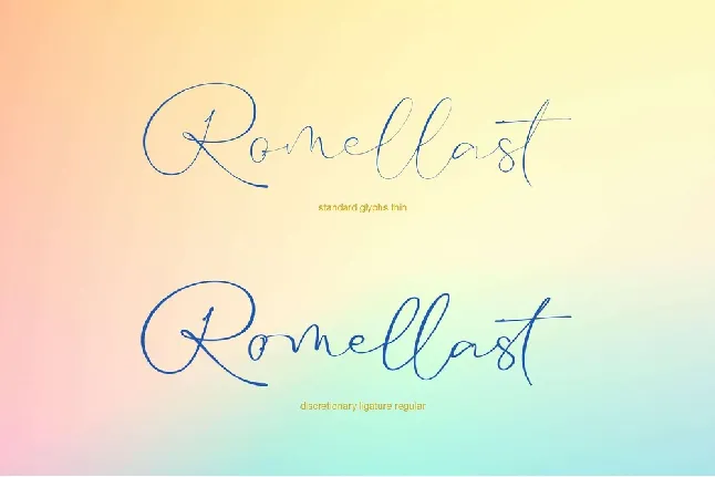 Romellast font