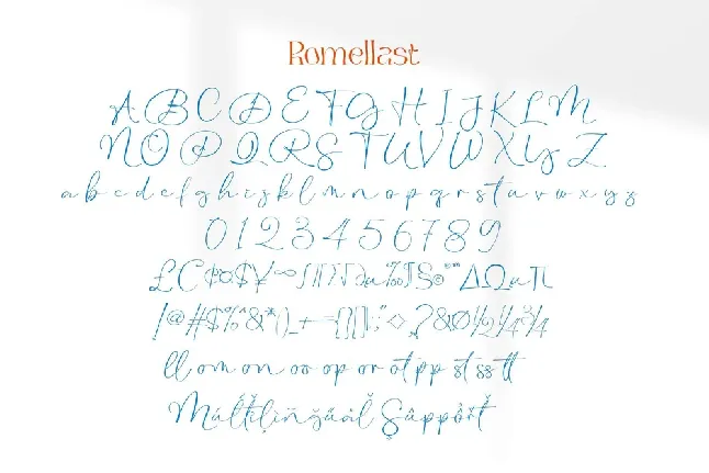 Romellast font