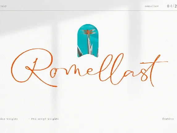 Romellast font