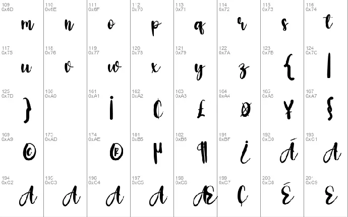 Amellia font