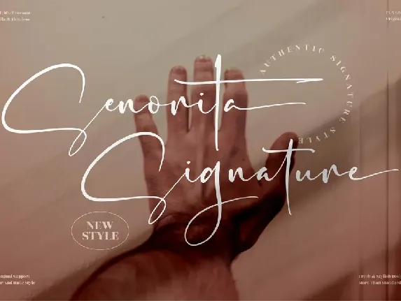 Senorita Signature font