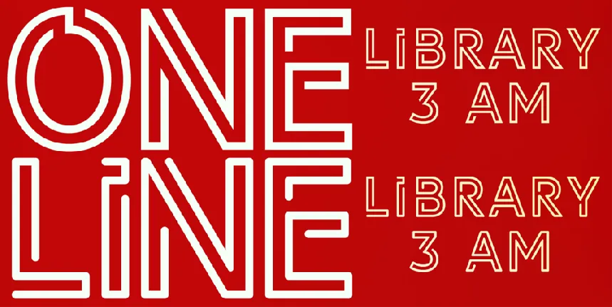 LIBRARY 3 AM font