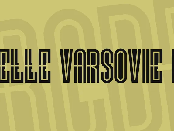 Vielle Varsovie NF font