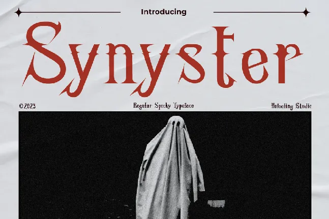 Synyster Display font