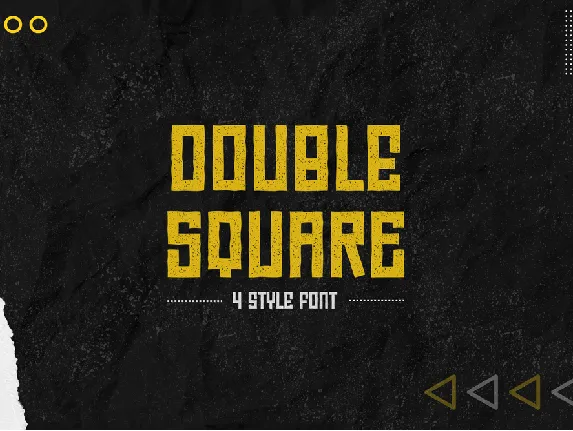 Double Square font