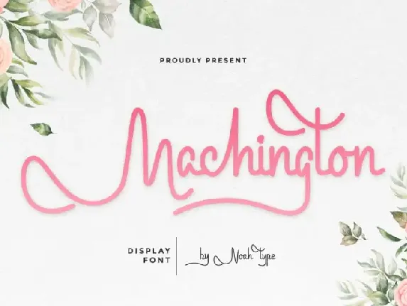 Machington Script font