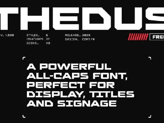 Thedus Display font