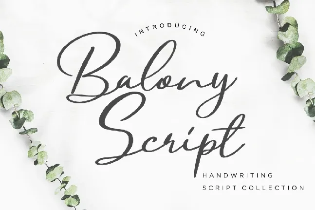 Balony Script font