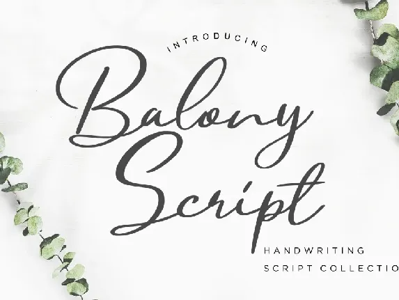 Balony Script font