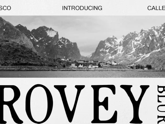 Rovey Blur font