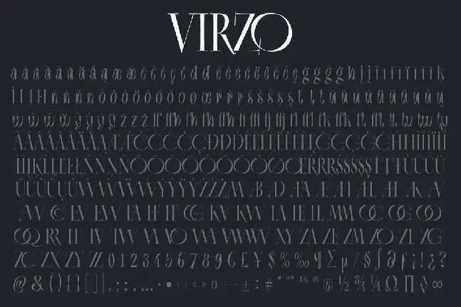 Virzo font