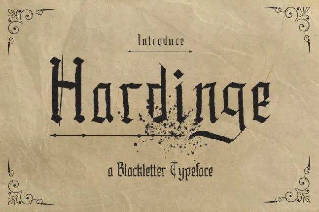 Hardinge Free Trial font