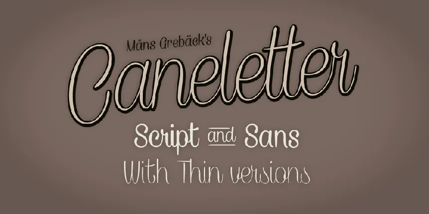 Caneletter Script font