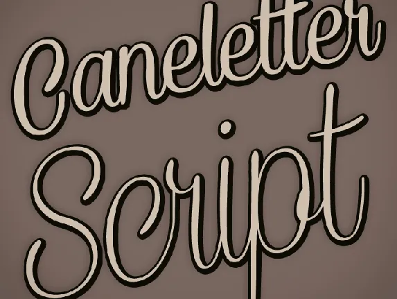 Caneletter Script font