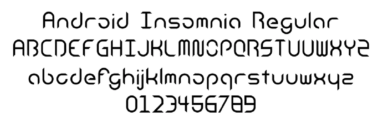 Android Insomnia font