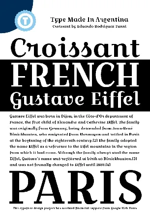 Croissant One font