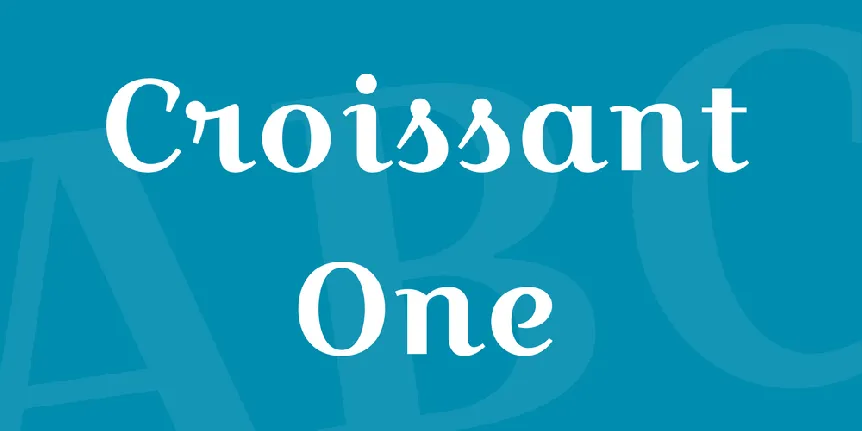 Croissant One font