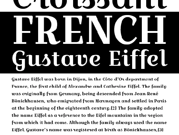 Croissant One font