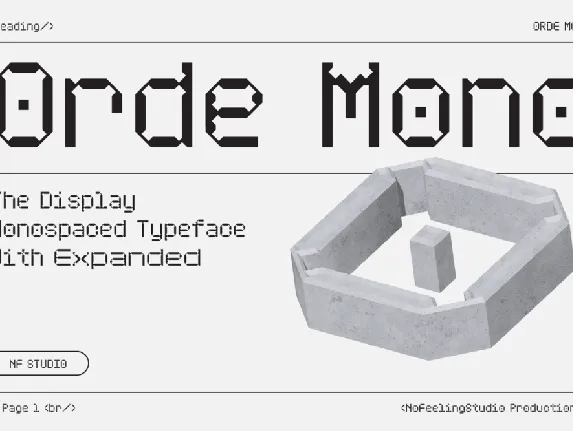 Orde Mono font