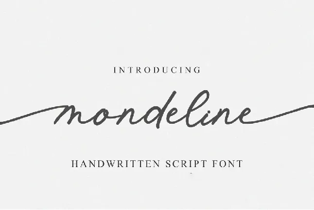 Mondeline font