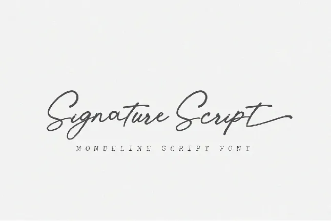 Mondeline font