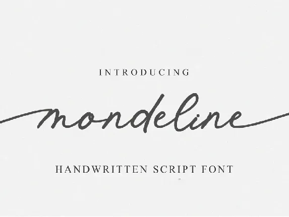 Mondeline font