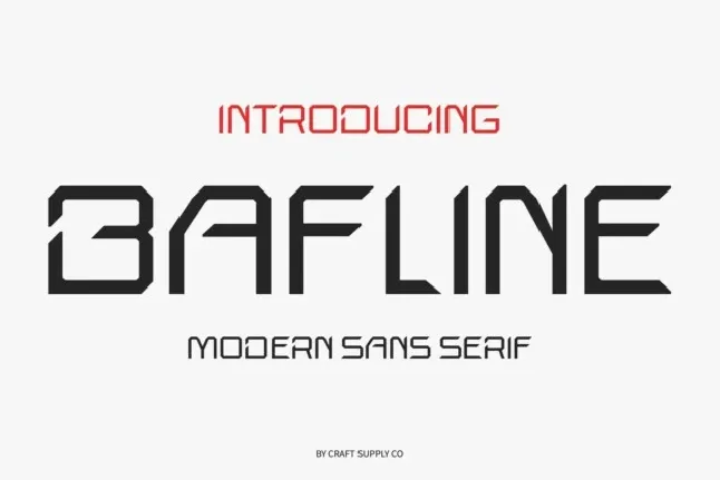 Bafline font