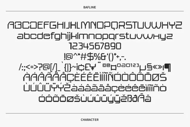 Bafline font