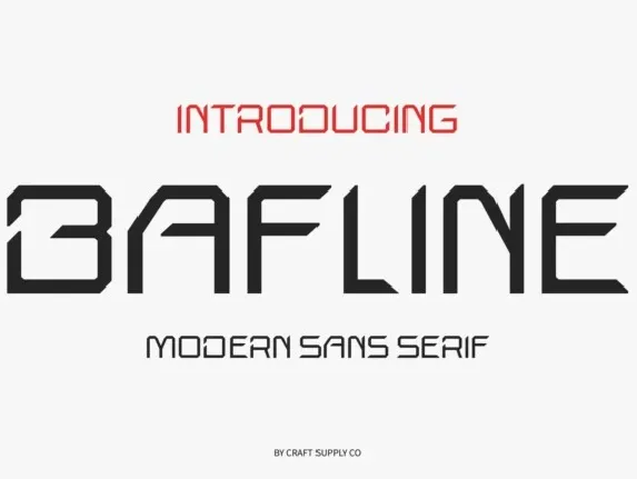 Bafline font