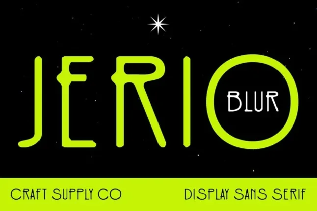 Jerio Blur font