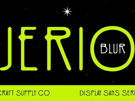 Jerio Blur font