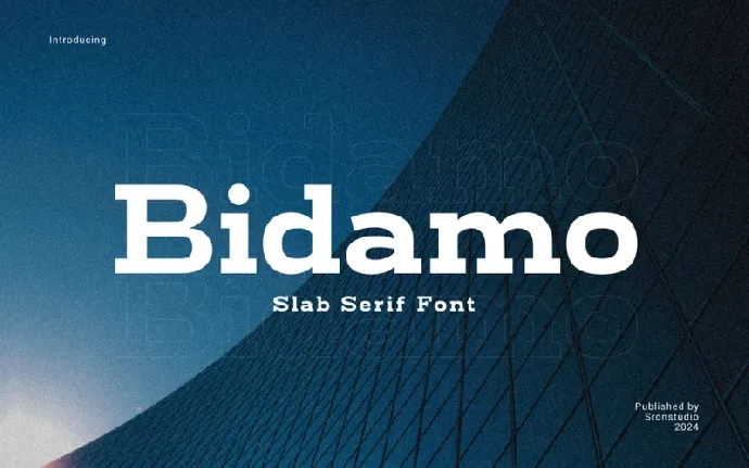 Bidamo font