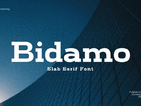 Bidamo font